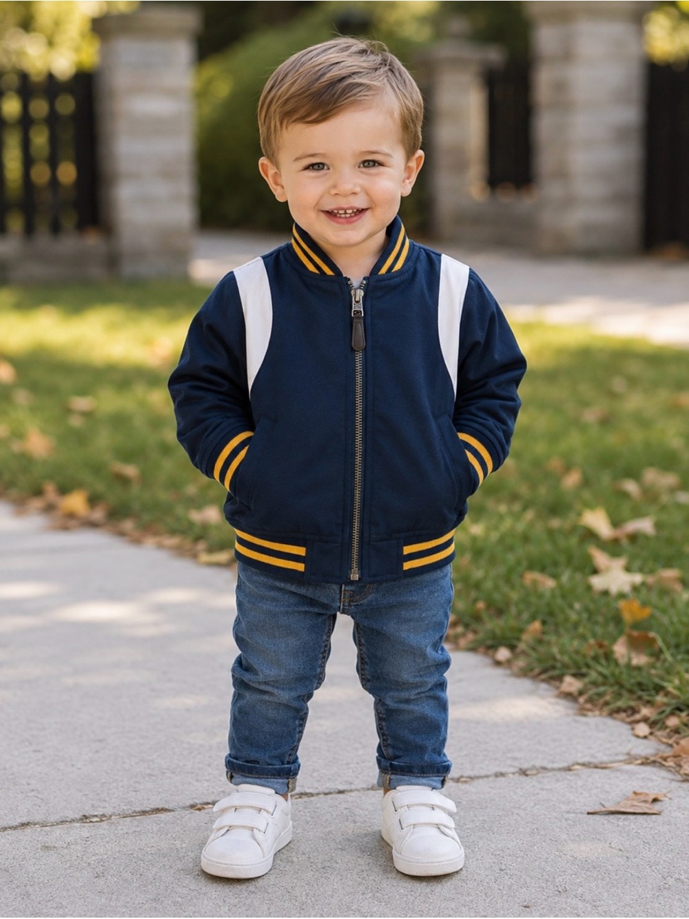 The Children’s Place Boys Varsity Jacket/ Coat size 18-24 Months